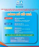 CUỘC THI SÁNG TẠO BIỂU TRƯNG CHÀO MỪNG ĐẠI HỘI ĐẠI BIỂU HỘI SINH VIÊN VIỆT NAM TRƯỜNG ĐẠI HỌC NHA TRANG NHIỆM LẦN THỨ XIII, NHIỆM KỲ 2023-2025