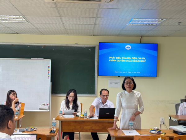 ĐẠI HỘI CÔNG ĐOÀN BỘ PHẬN KHOA NGOẠI NGỮ – NHIỆM KỲ 2025–2030