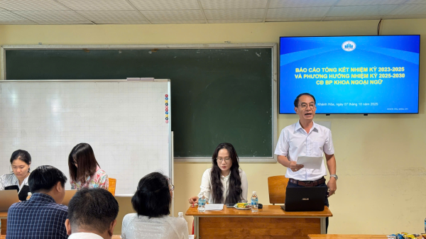 ĐẠI HỘI CÔNG ĐOÀN BỘ PHẬN KHOA NGOẠI NGỮ – NHIỆM KỲ 2025–2030