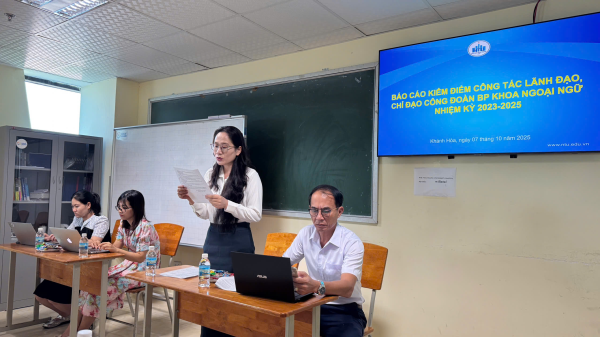 ĐẠI HỘI CÔNG ĐOÀN BỘ PHẬN KHOA NGOẠI NGỮ – NHIỆM KỲ 2025–2030