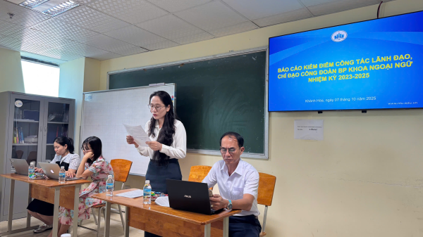 ĐẠI HỘI CÔNG ĐOÀN BỘ PHẬN KHOA NGOẠI NGỮ – NHIỆM KỲ 2025–2030
