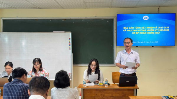 ĐẠI HỘI CÔNG ĐOÀN BỘ PHẬN KHOA NGOẠI NGỮ – NHIỆM KỲ 2025–2030