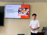 KHOA NGOẠI NGỮ TỔ CHỨC TẬP HUẤN CHUYÊN ĐỀ “ASSESSMENT & PERSONALISED LEARNING IN THE ERA OF AI” TẠI LAB 2