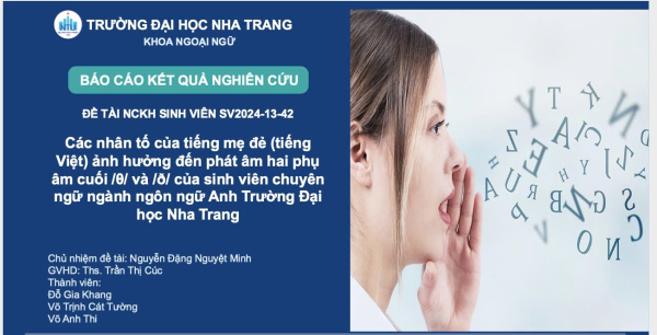 HỘI THẢO NGHIÊN CỨU KHOA HỌC SINH VIÊN KHOA NGOẠI NGỮ 2026