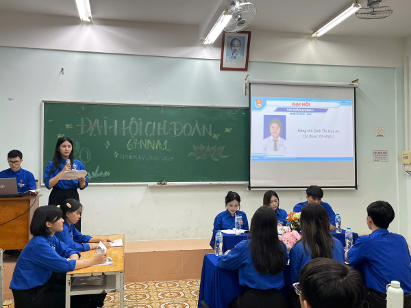 CHI ĐOÀN 67.NNA-1 TỔ CHỨC CHƯƠNG TRÌNH ĐẠI HỘI MẪU