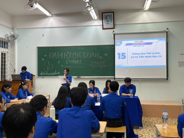 CHI ĐOÀN 67.NNA-1 TỔ CHỨC CHƯƠNG TRÌNH ĐẠI HỘI MẪU