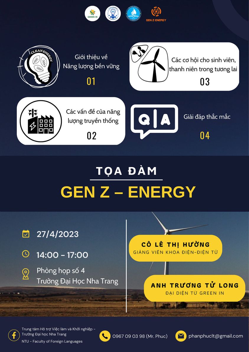 TỌA ĐÀM GEN Z-ENERGY