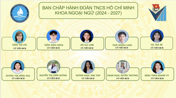 RA MẮT BAN CHẤP HÀNH ĐOÀN KHOA NGOẠI NGỮ NHIỆM KỲ 2024 - 2027