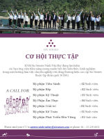  CƠ HỘI THỰC TẬP TẠI SIX SENSES NINH VAN BAY